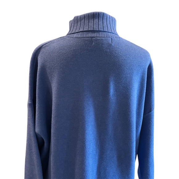 Tuckernuck Pomander Place Vivianne Turtleneck Dress in Blue,XL,Everyday Throw On - Picture 7 of 14
